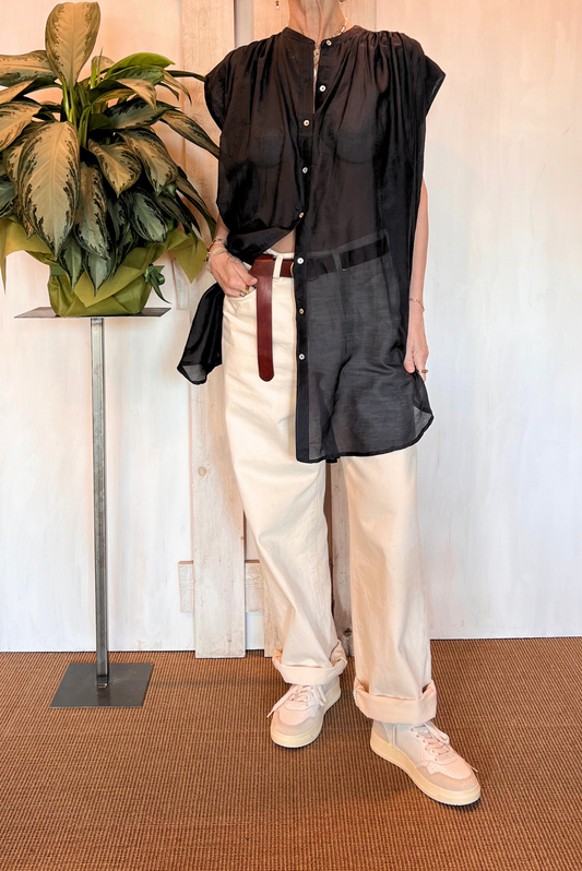 Camicia in cotone seta