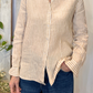 Camicia in lino a righe