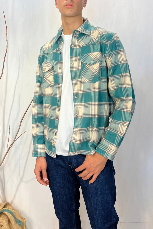Camicia texana in flanella