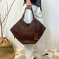 Shopper Trinity Large in pelle intrecciata