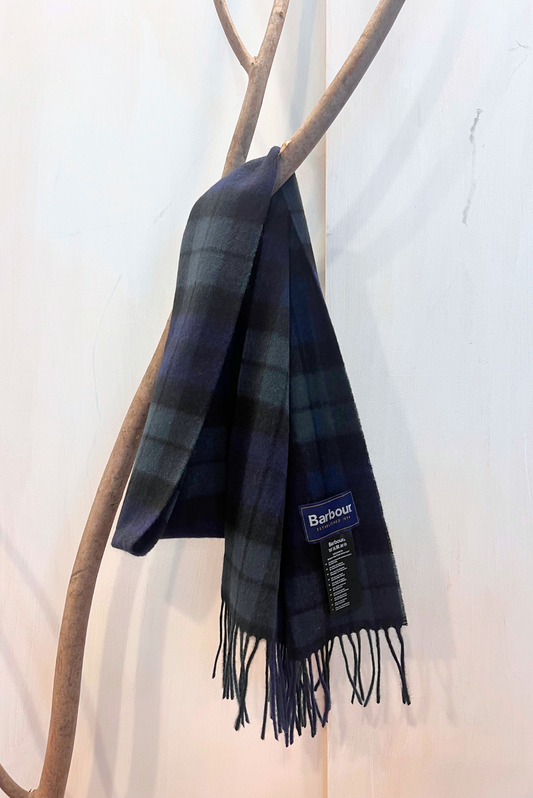 Sciarpa scozzese con frange