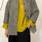 Cappottino kimono corto in lana