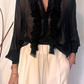Camicia con rouches