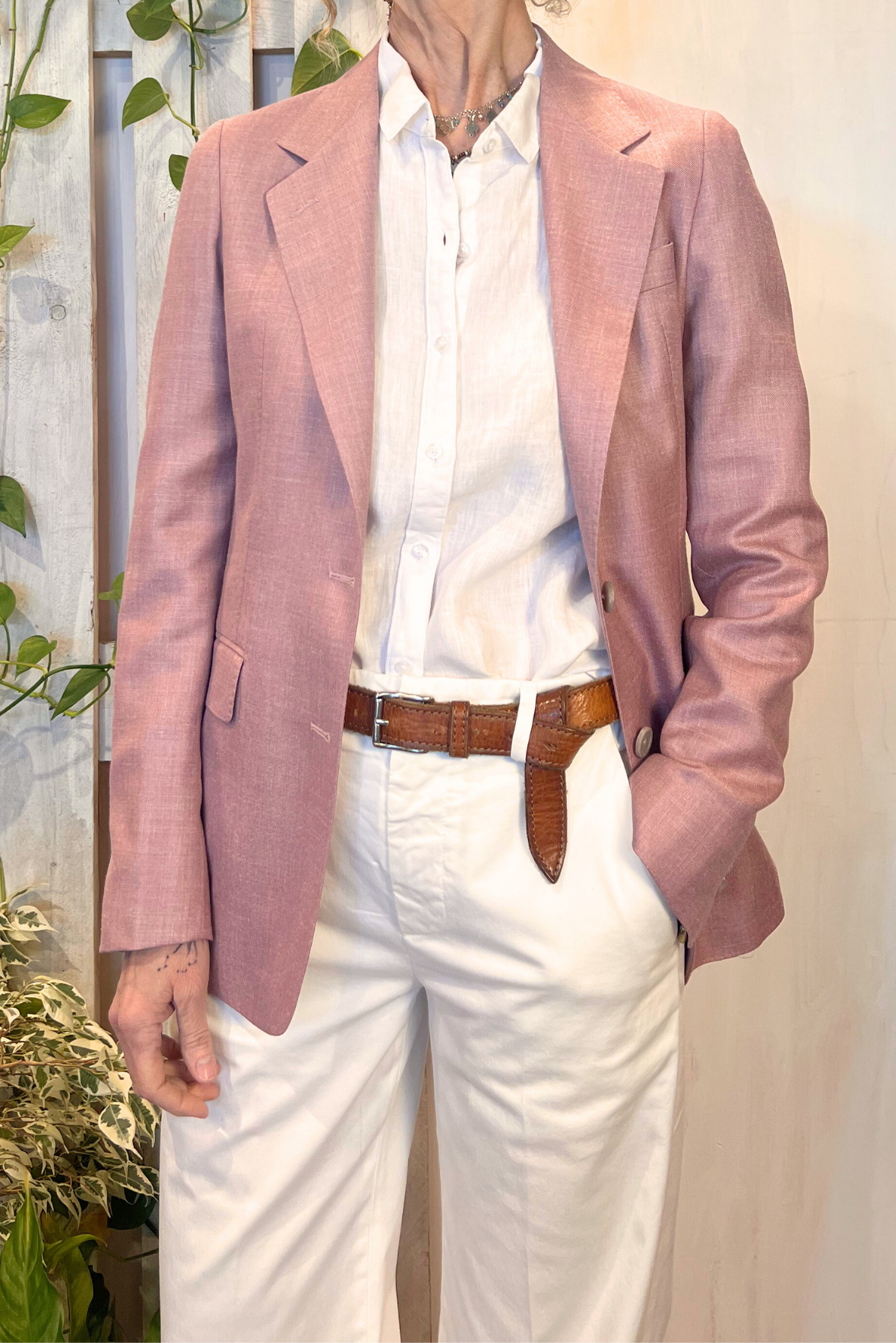 Blazer J-Parigi lino e seta