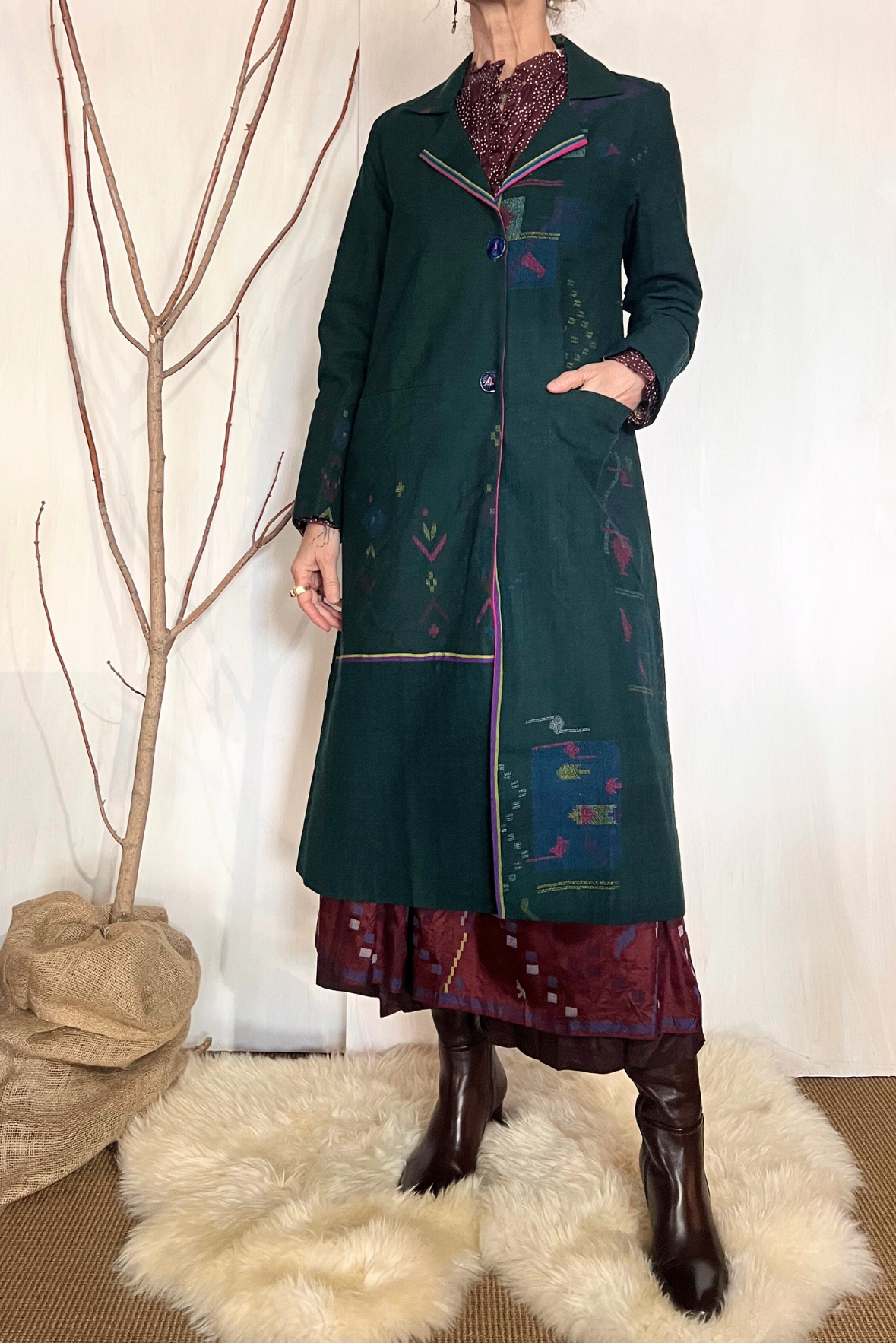 Cappotto lana e seta