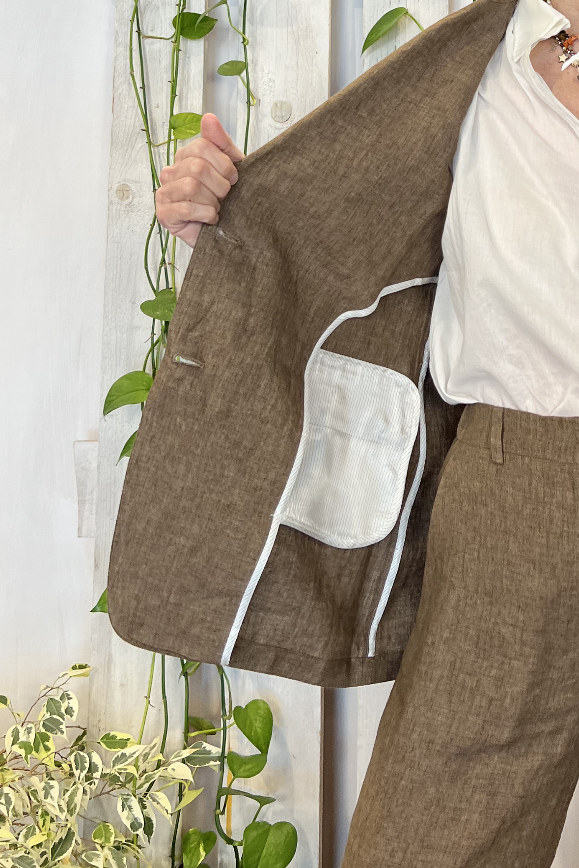 Blazer in lino