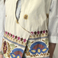Gilet incrociato con ricami