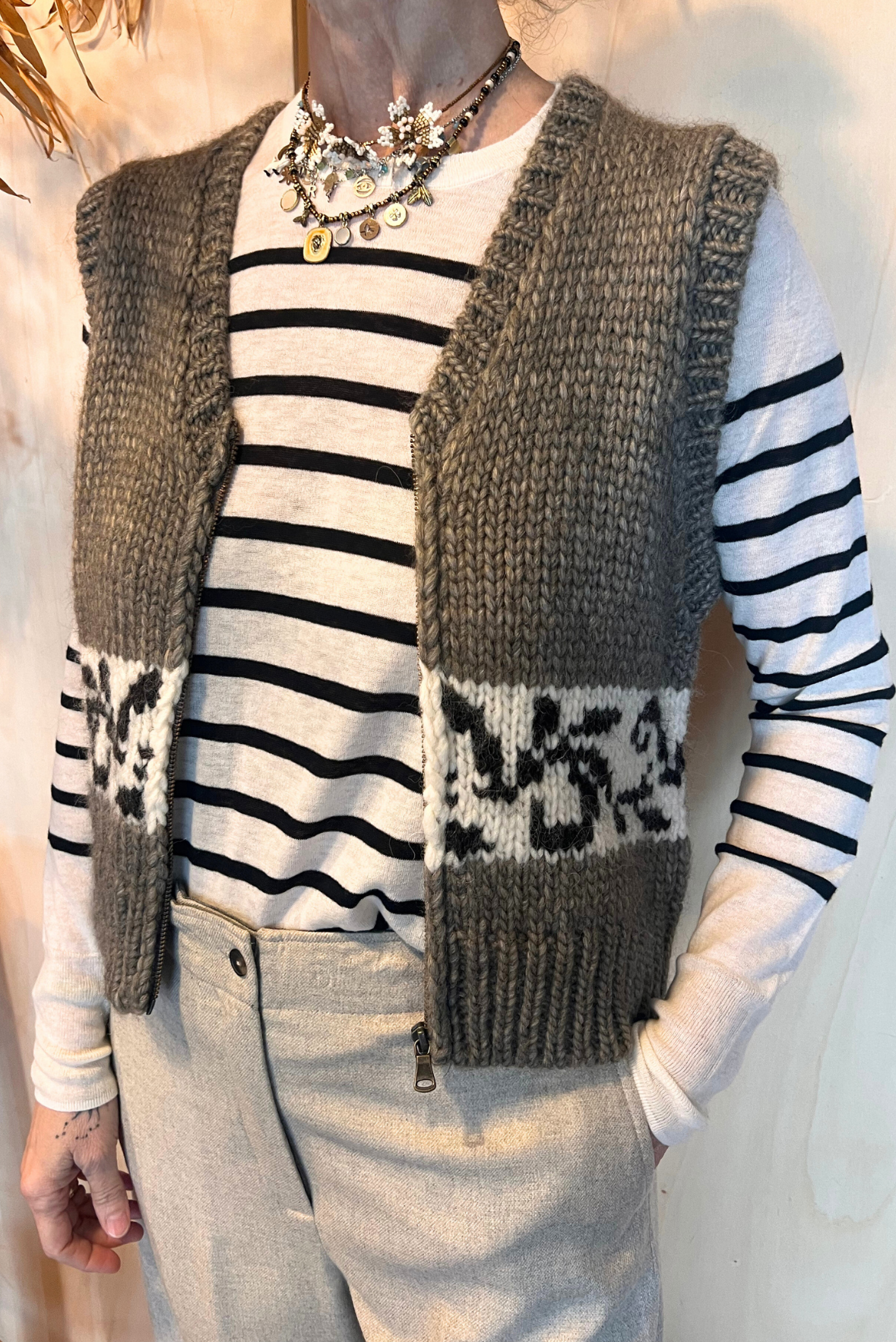 Gilet con zip