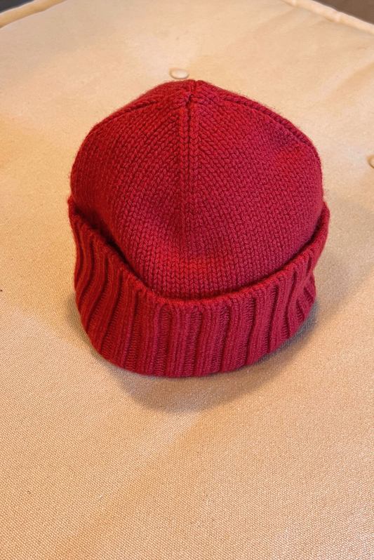 Berretta a coste in cashmere
