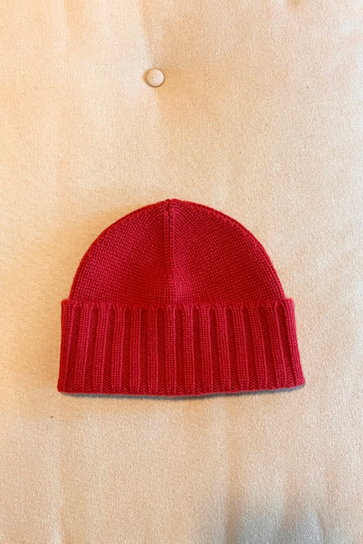 Berretta a coste in cashmere