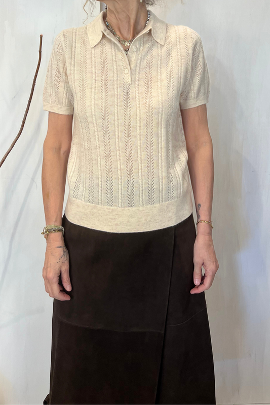 Polo in maglia operata
