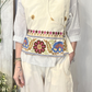 Gilet incrociato con ricami