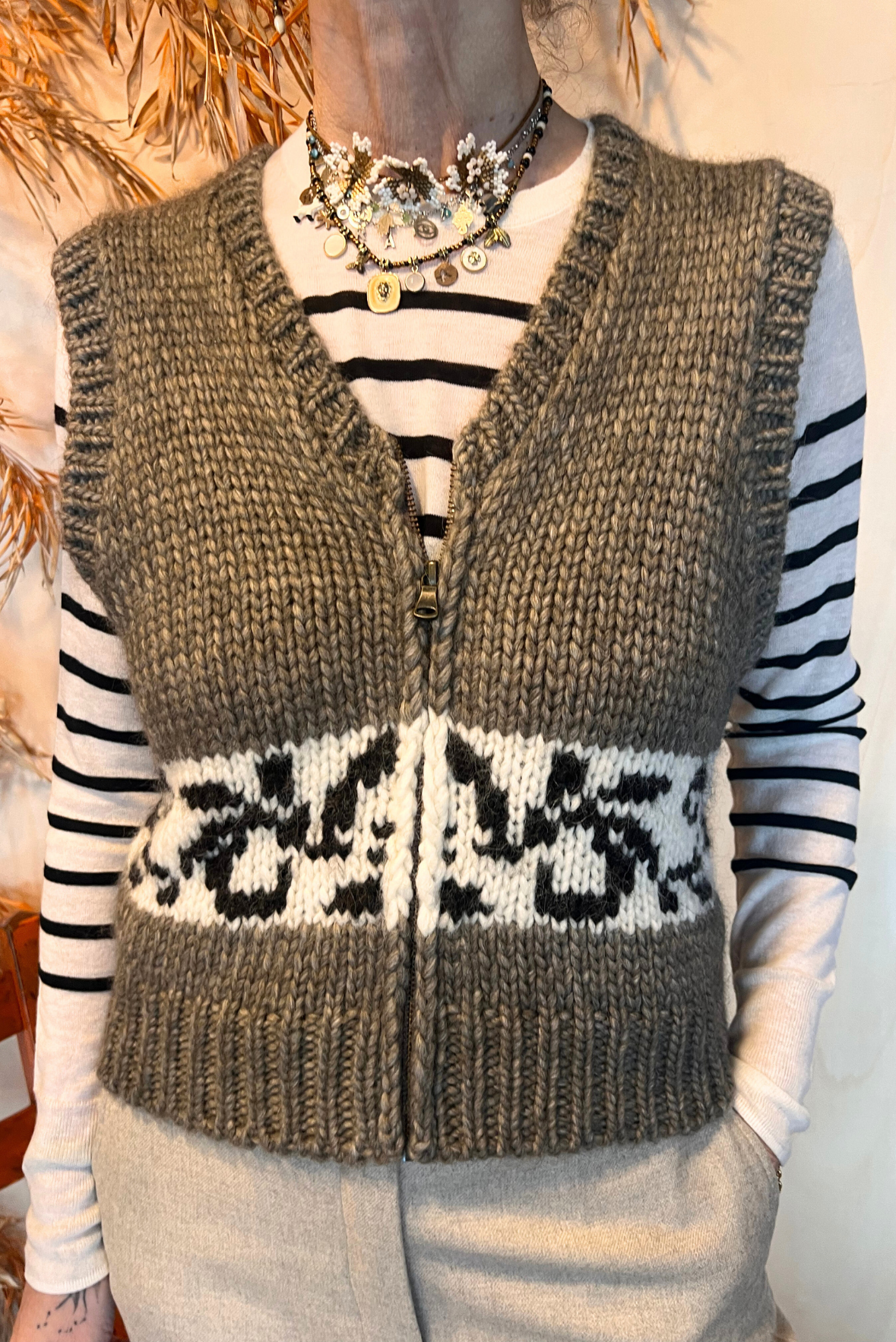 Gilet con zip