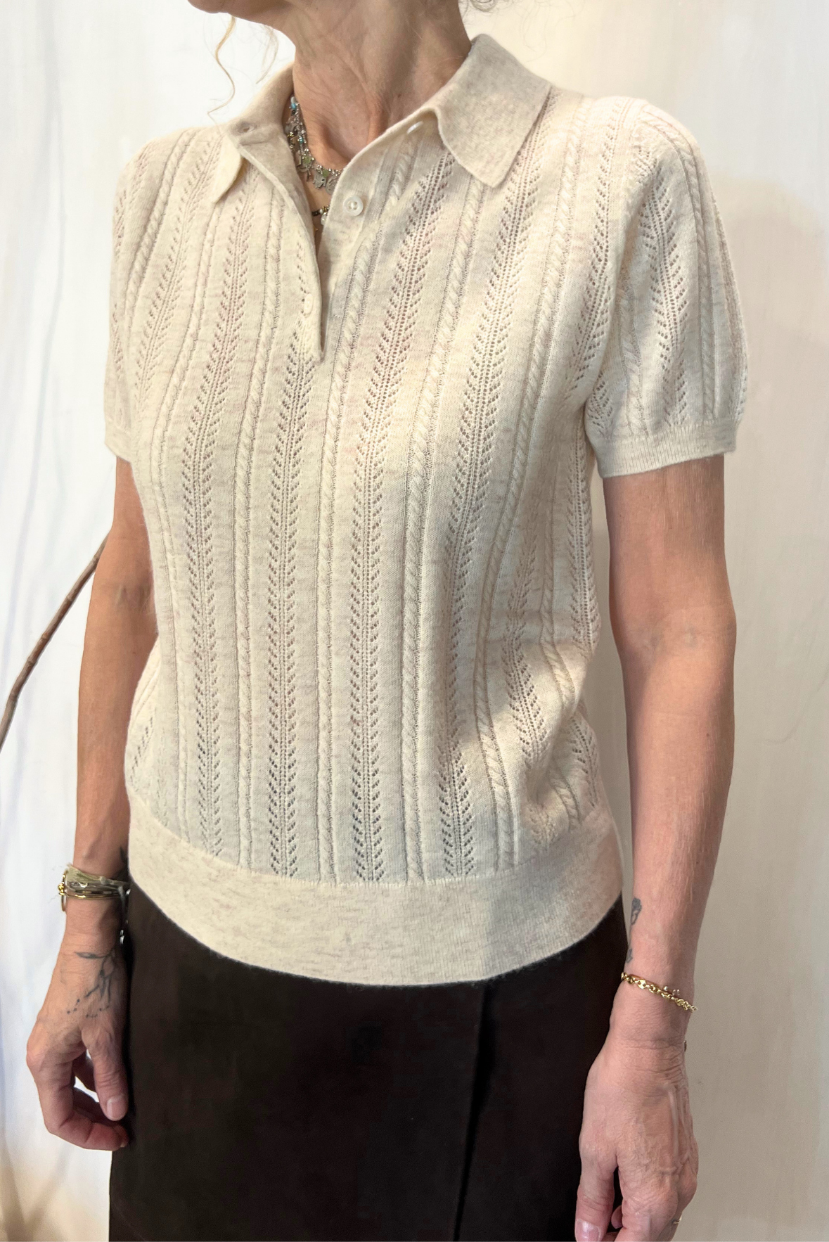 Polo in maglia operata