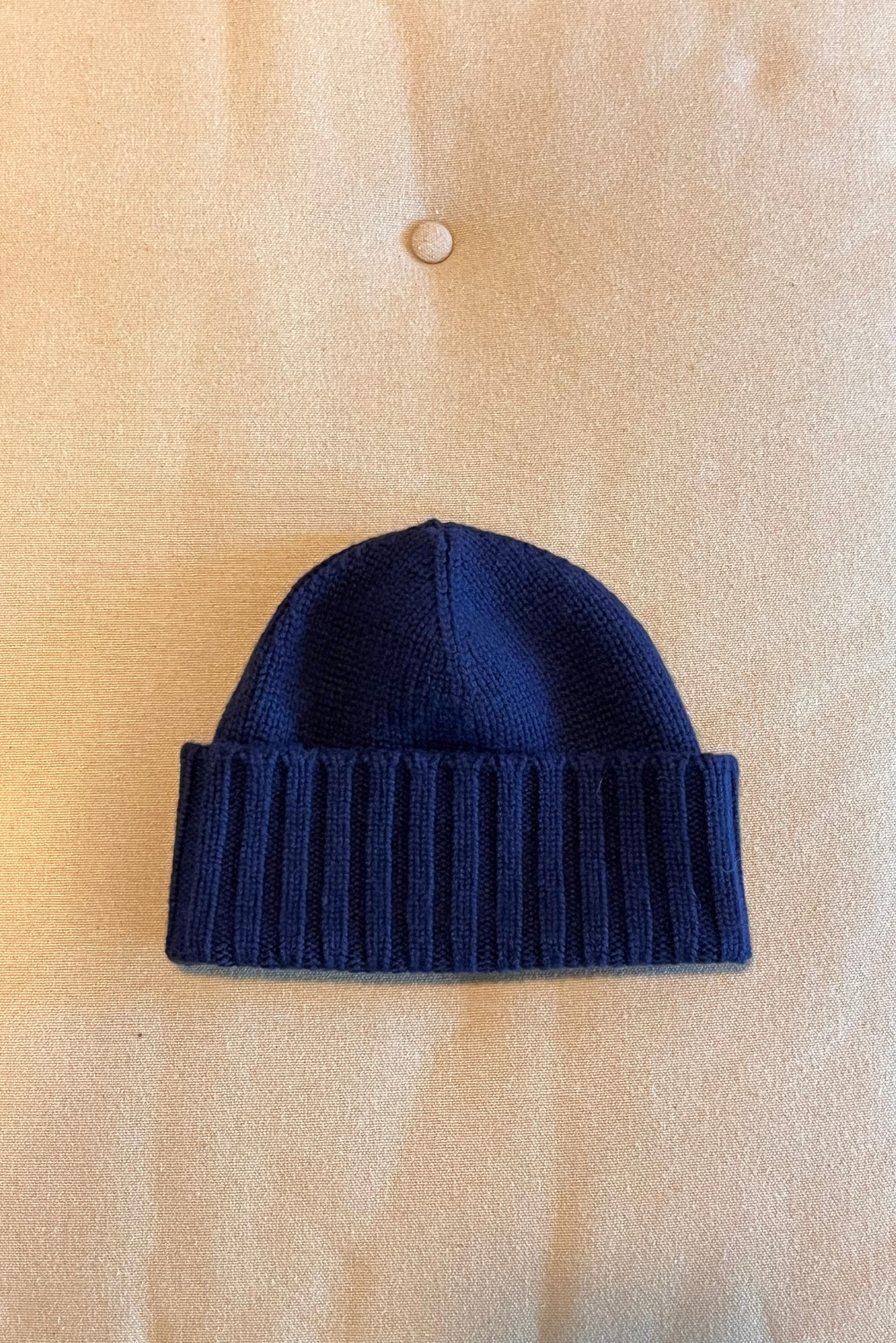 Berretta a coste in cashmere