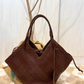 Shopper Trinity Large in pelle intrecciata