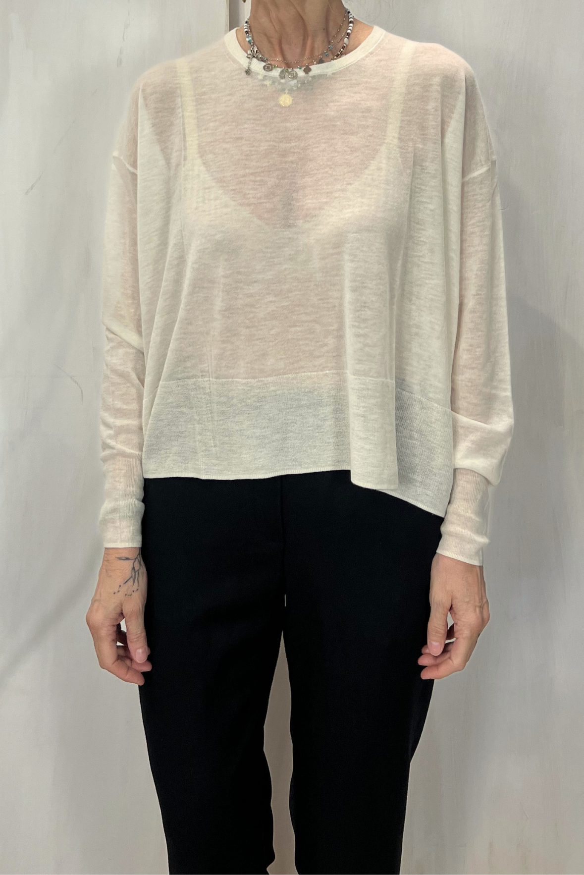 Maglia a girocollo in lana
