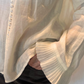 Camicia con perle e rouches