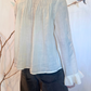 Camicia con perle e rouches