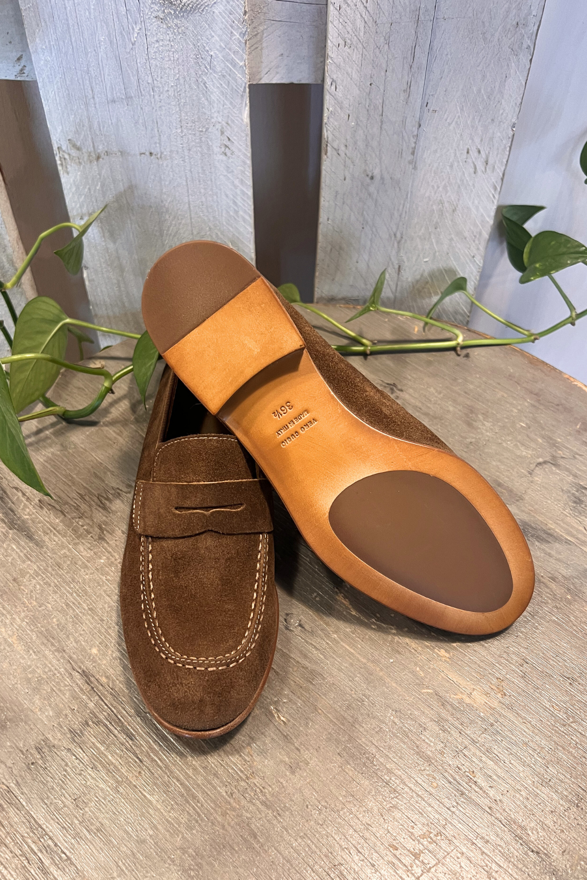 Mocassino scamosciato