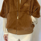 Bomber modello cappa in eco fur