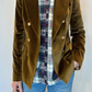 Blazer Coreen in velluto liscio