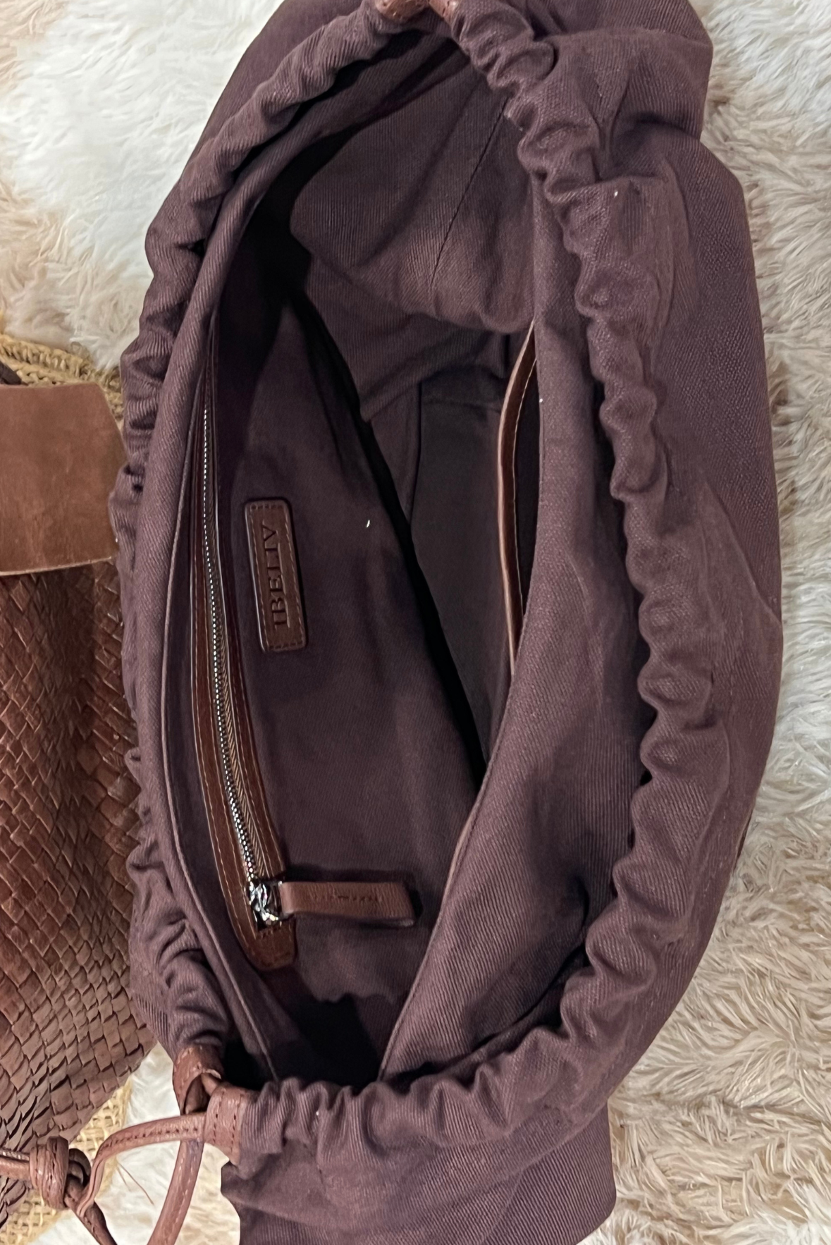 Shopper Trinity Large in pelle intrecciata