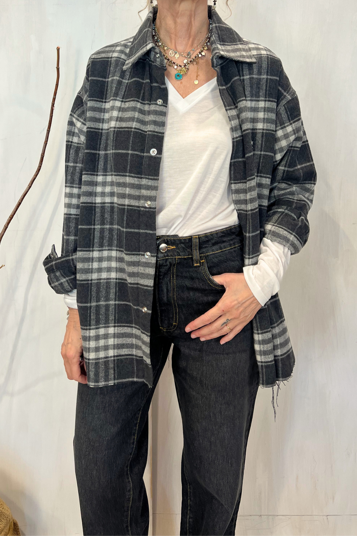 Camicia scozzese over