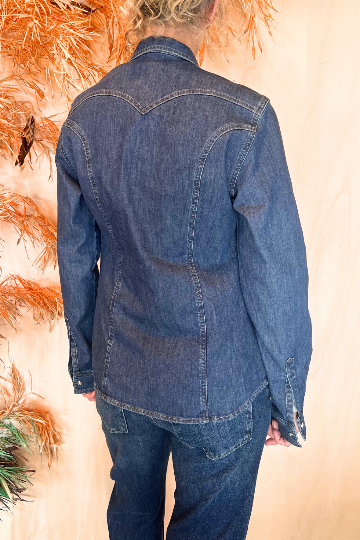 Camicia texana in denim