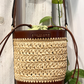Borsa secchiello in paglia