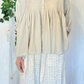 Camicia plissettata in cotone
