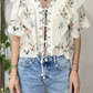 Cami ricamata con ruches