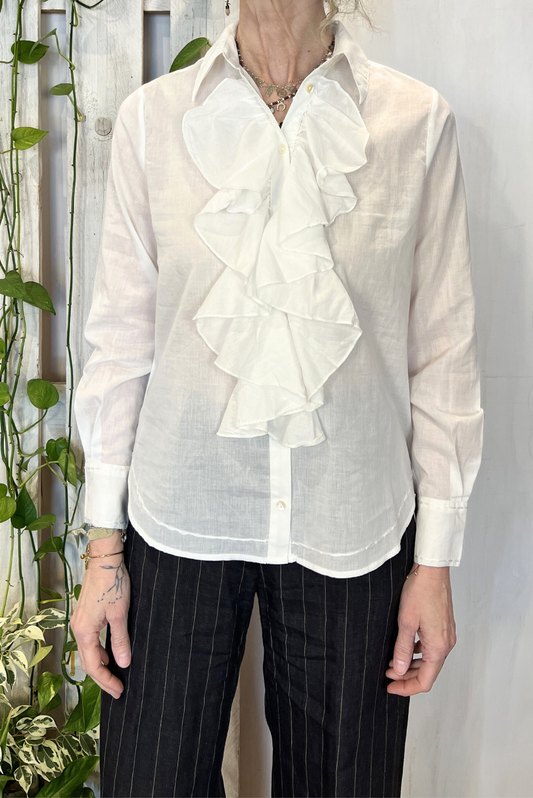 Camicia con rouches