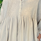 Camicia plissettata in cotone