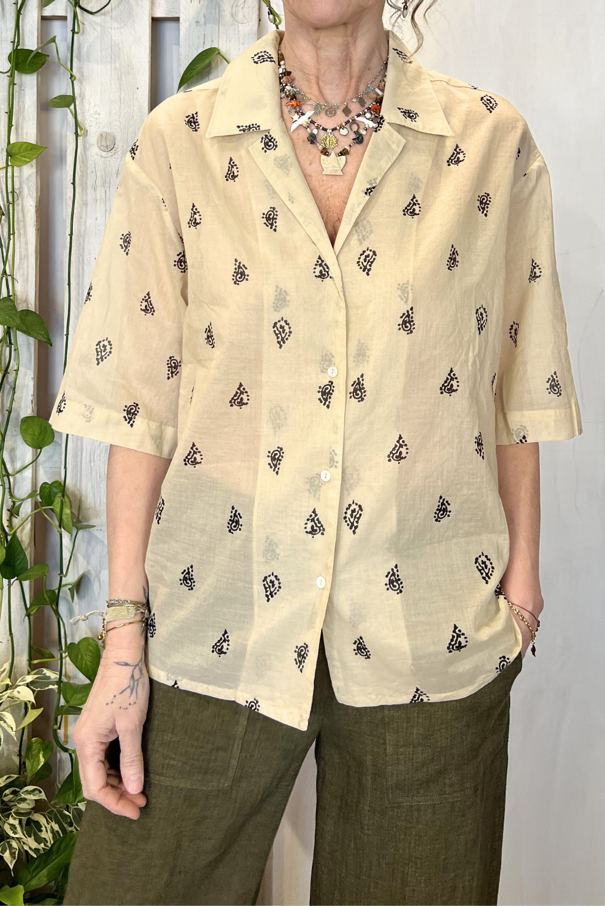 Camicia a fantasia