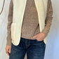 Gilet in lana riccia tricot