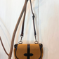 Borsa a tracolla dettagli pelle