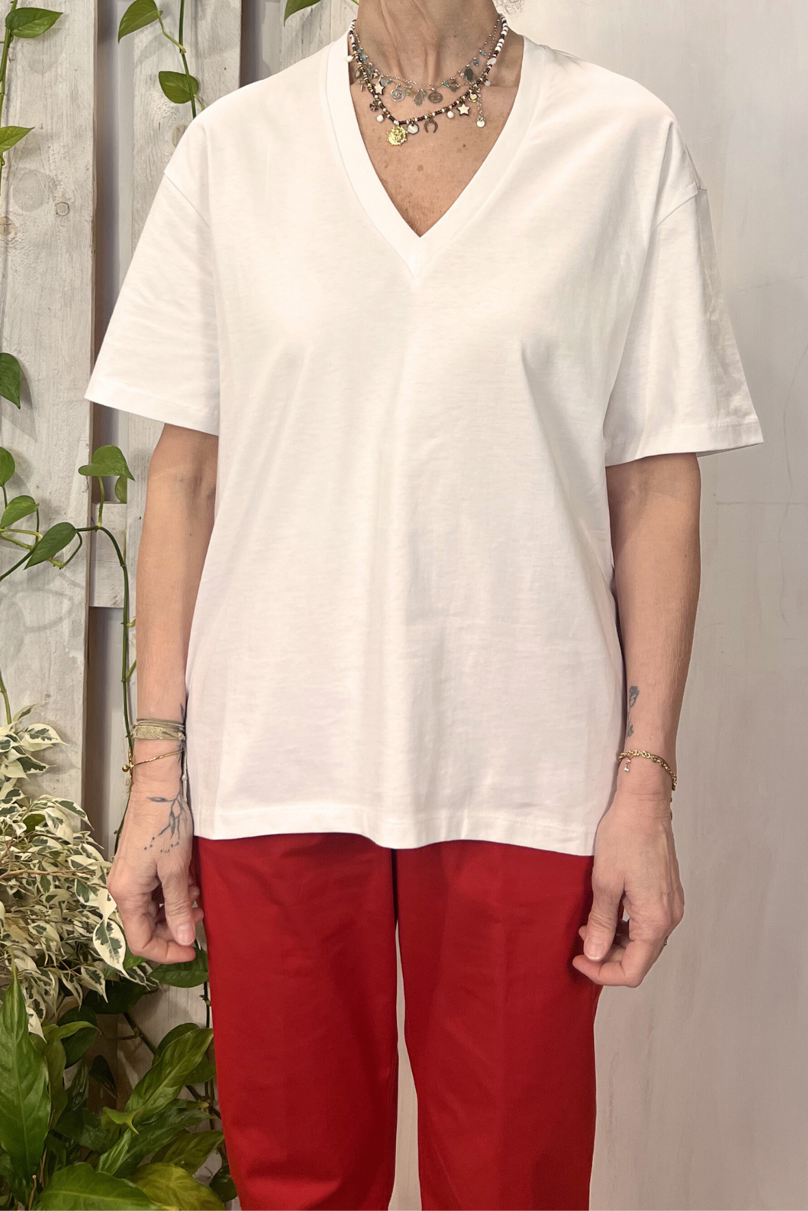 T-shirt over