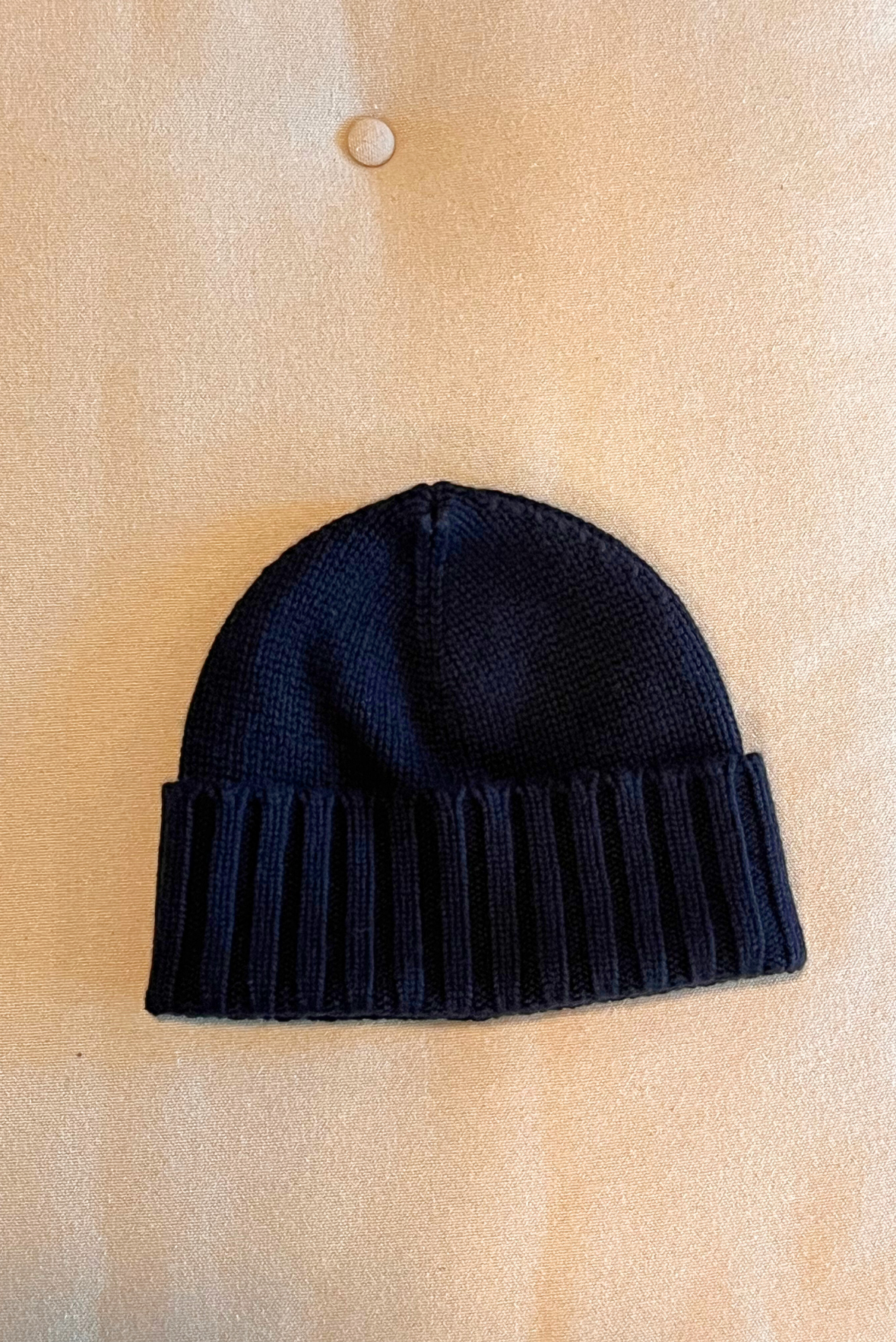 Berretta a coste in cashmere