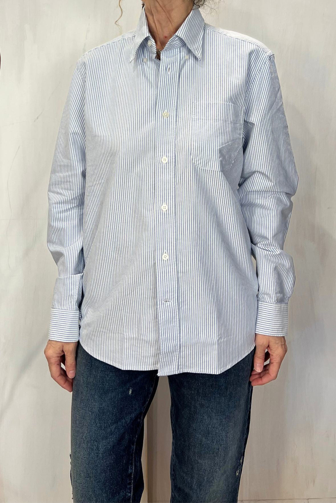 Camicia Oxford gessata