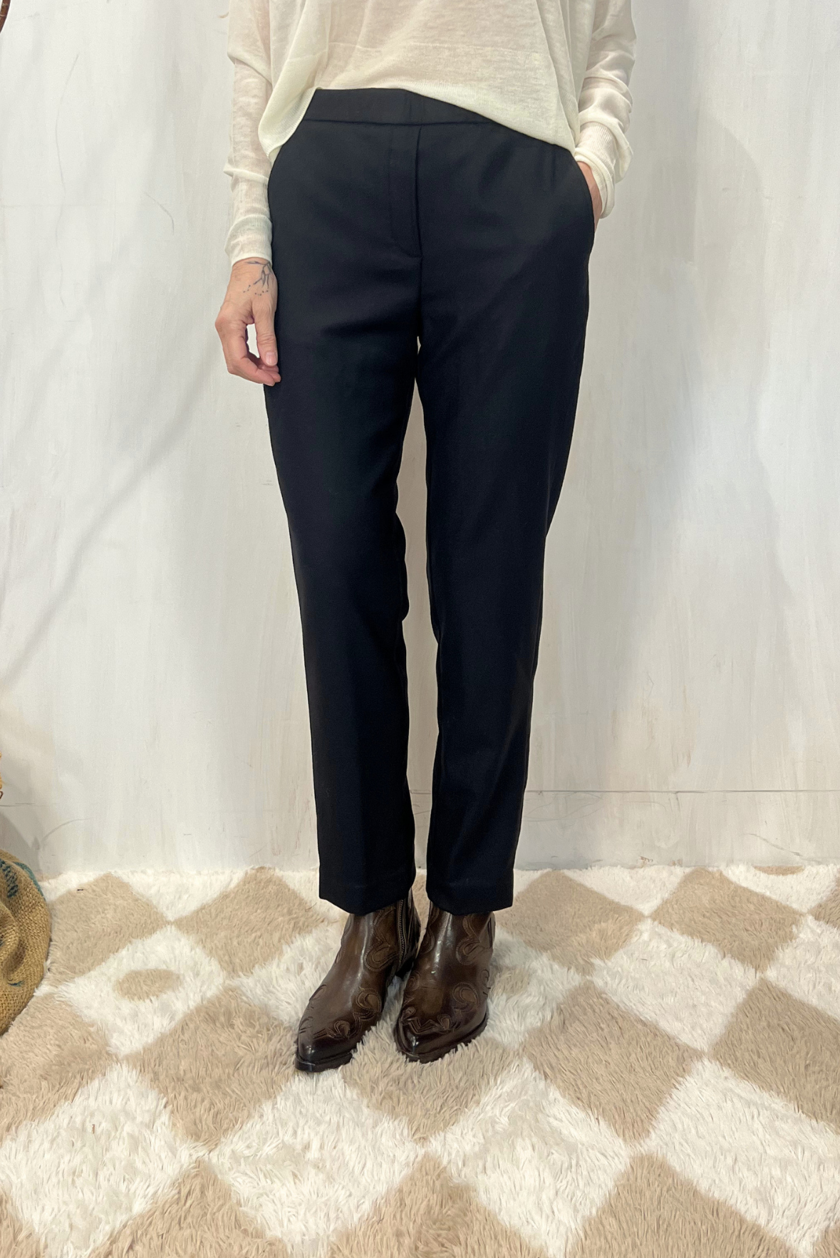Pantalone chino misto lana