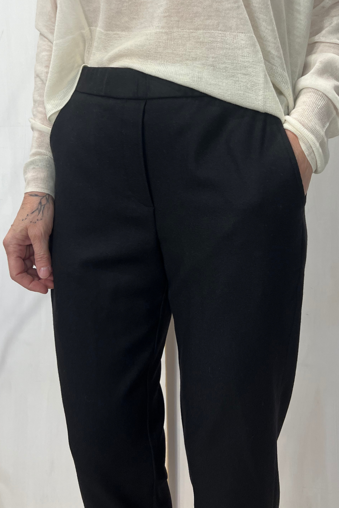 Pantalone chino misto lana