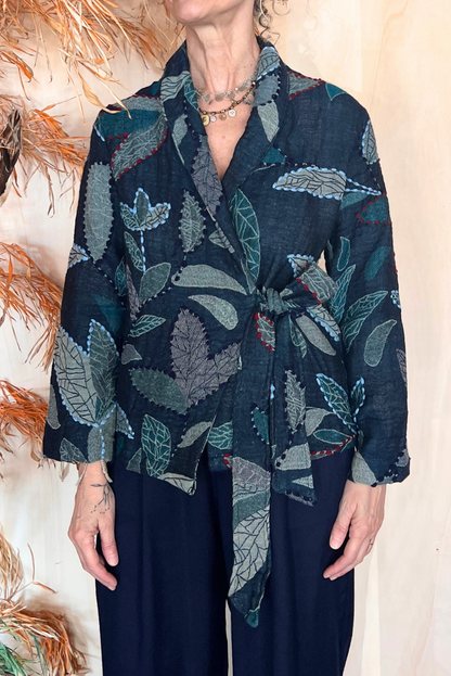 Giacca kimono jaquard