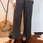 Pantalone palazzo con pinces