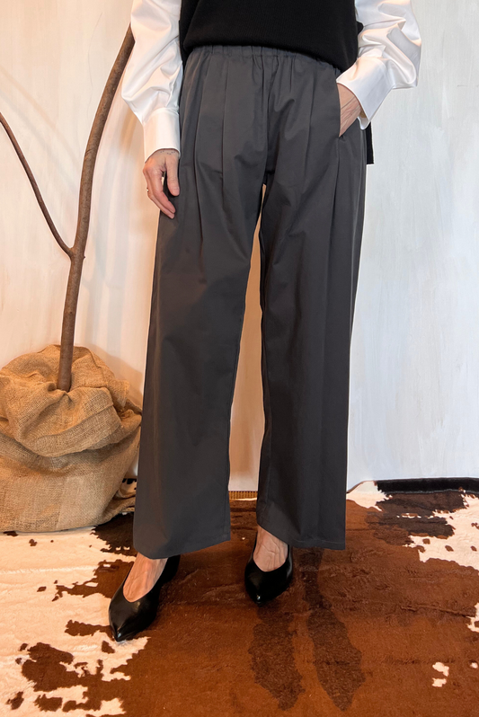 Pantalone palazzo con pinces
