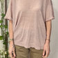 T-shirt in maglia lino e seta