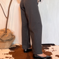 Pantalone palazzo con pinces