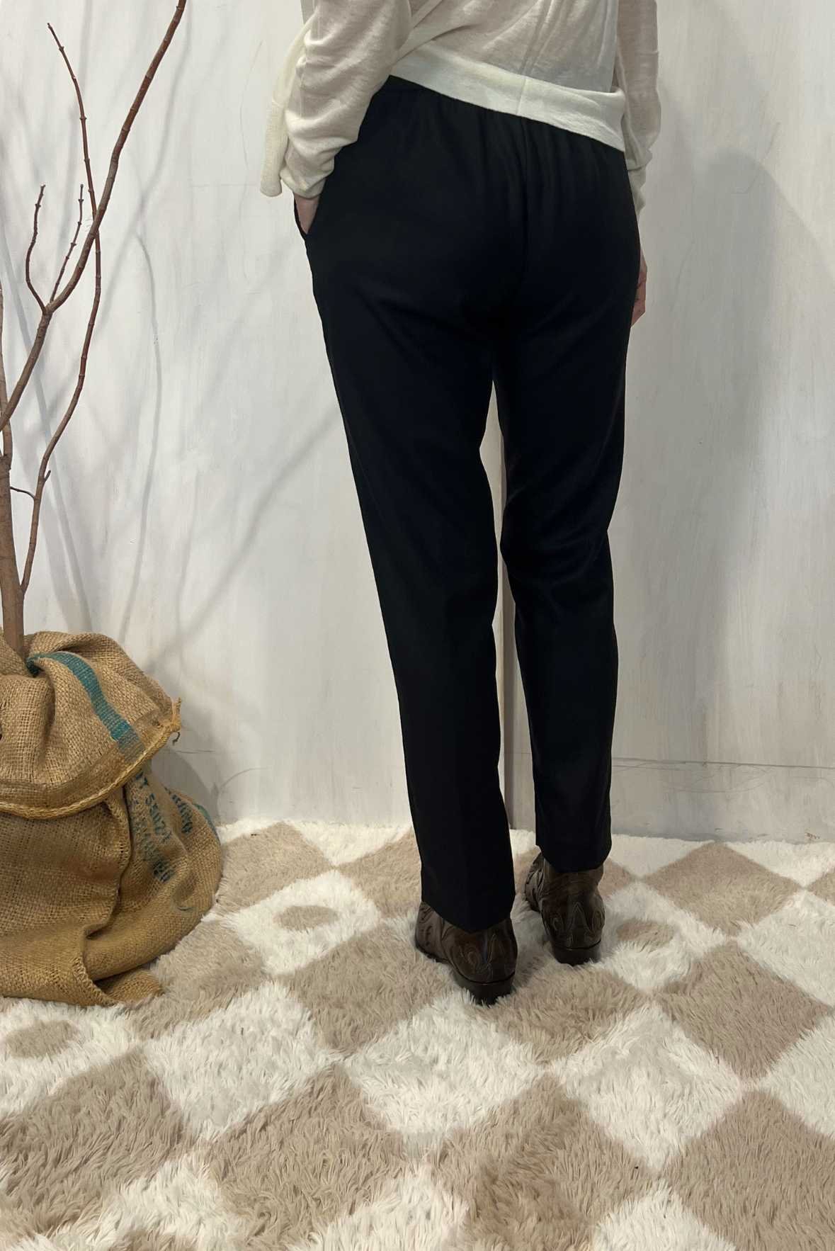 Pantalone chino misto lana