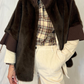 Eco pelliccia kimono over