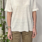 T-shirt in maglia lino e seta